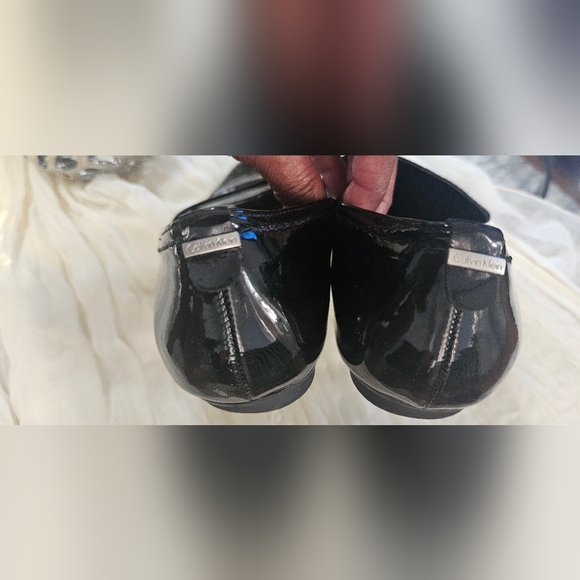 Black Patent Leather Calvin Klein soft loafers 7.5 - Picture 8 of 9